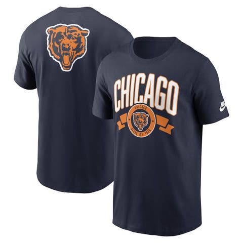 Men's Nike Navy Chicago Bears Rewind Front and Back Hit Essential T-Shirt