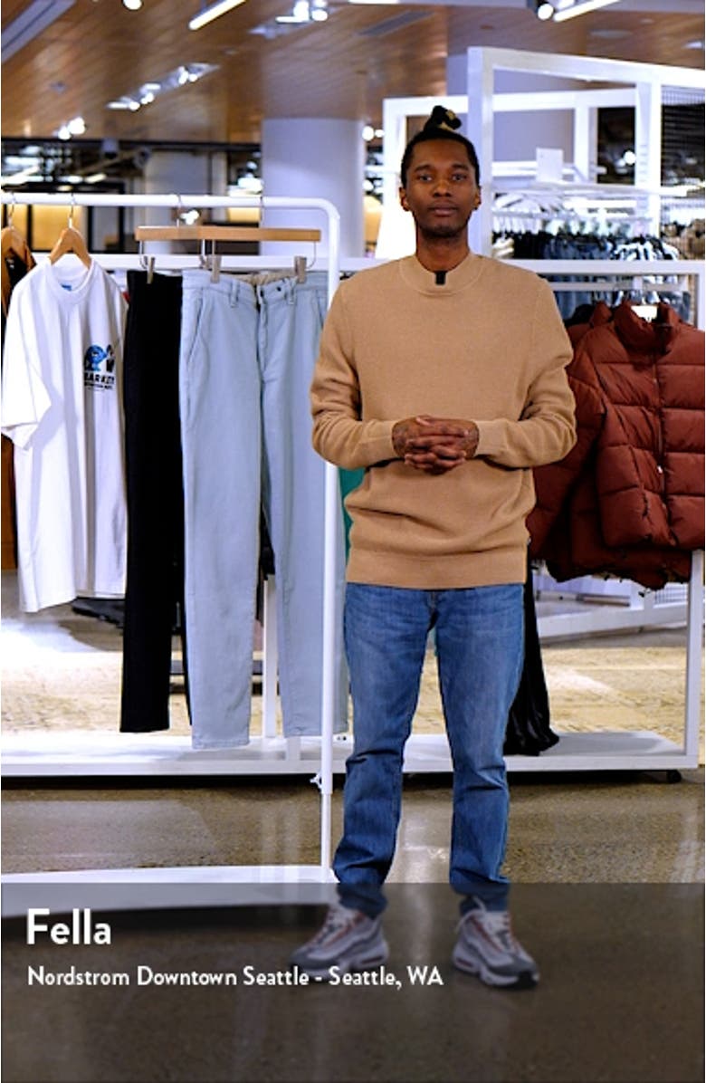 Opale Waffle Long Sleeve Virgin Wool Blend Sweater, sales video thumbnail