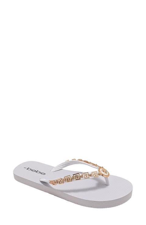 Lion Charm Thong Flip Flop (Women)