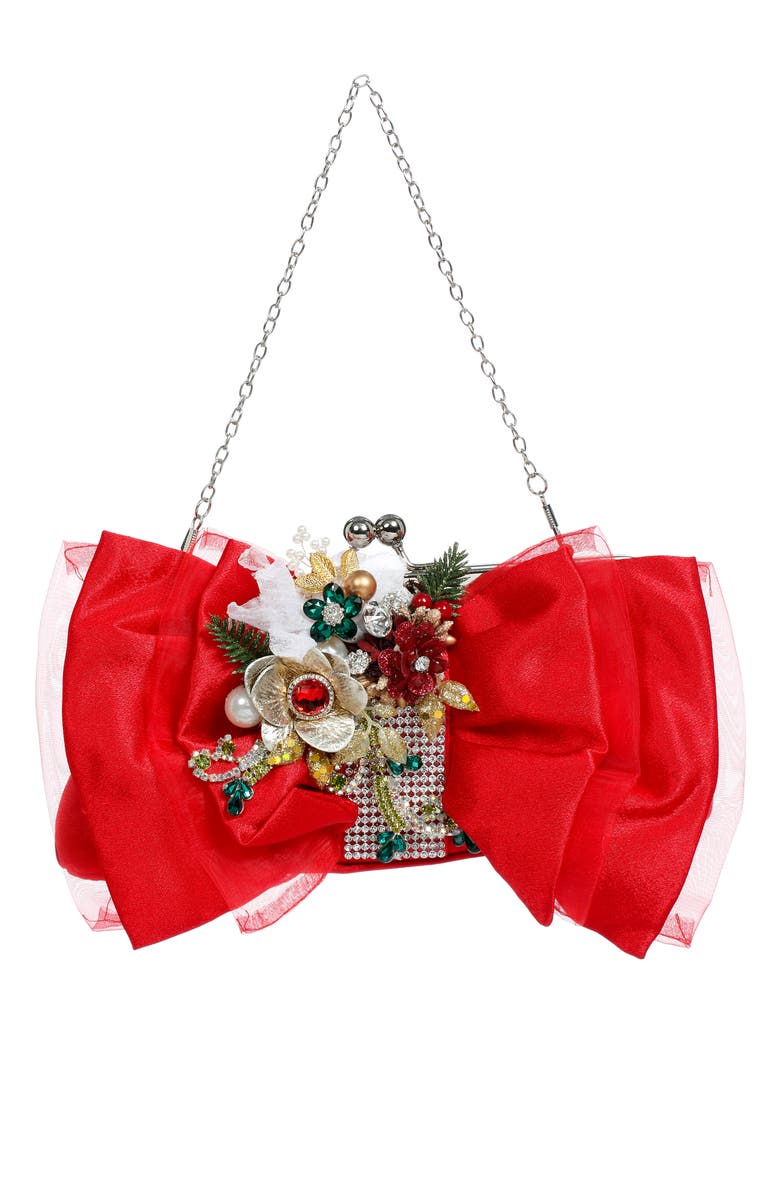 Mark Roberts Red bag, Ribbon Shape Ornament, Main, color, Red
