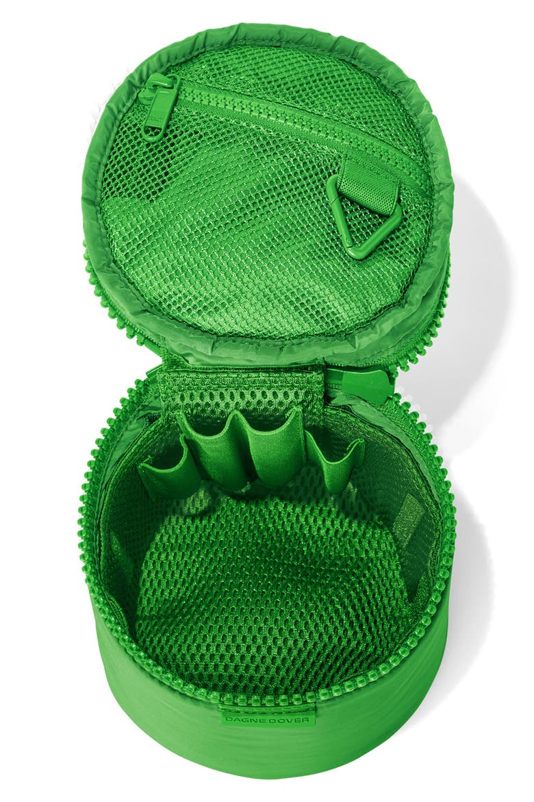 Small Mila REPREVE® Recycled Polyester Toiletry Organizer Bag, Alternate, color, GRASSHOPPER