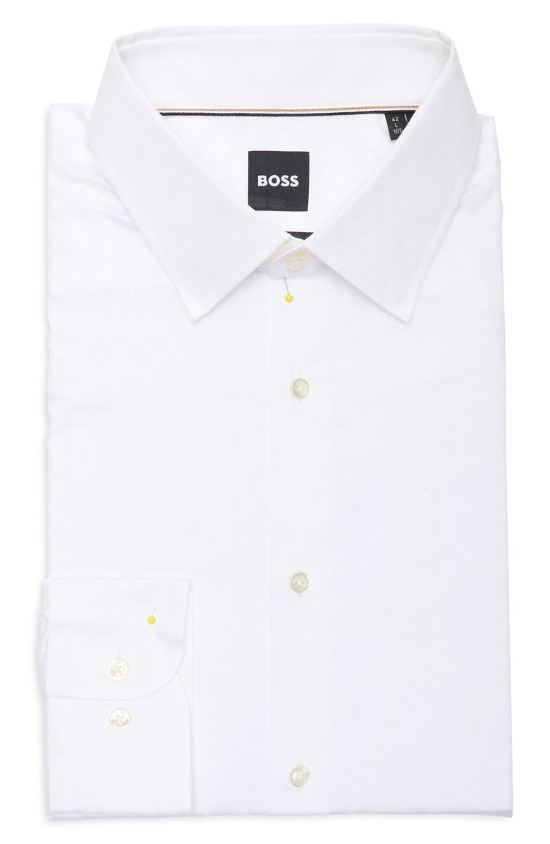 BOSS Hank Dress Shirt, Alternate, color, White