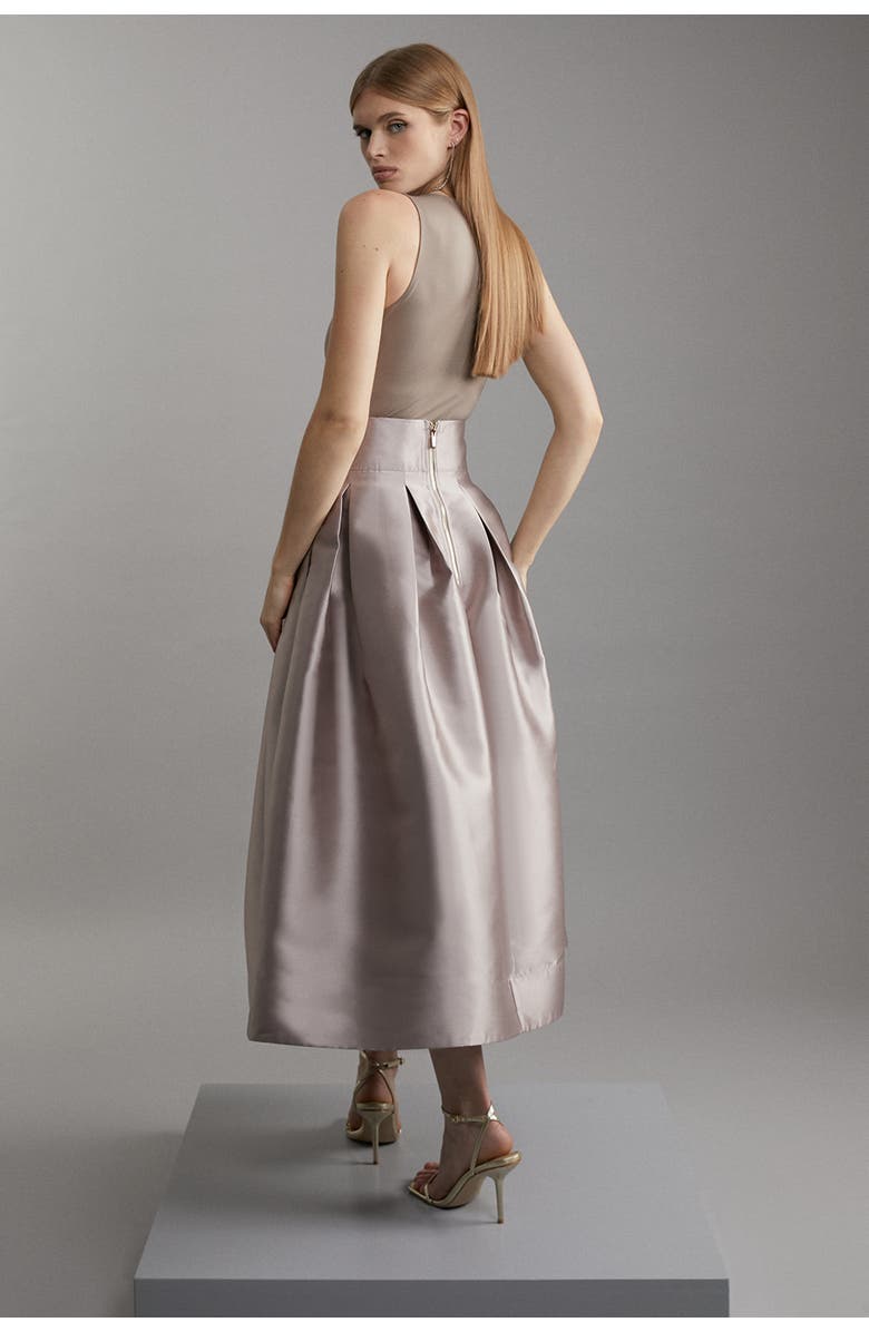 Karen Millen Twill Woven Prom Maxi Skirt, Alternate, color, 