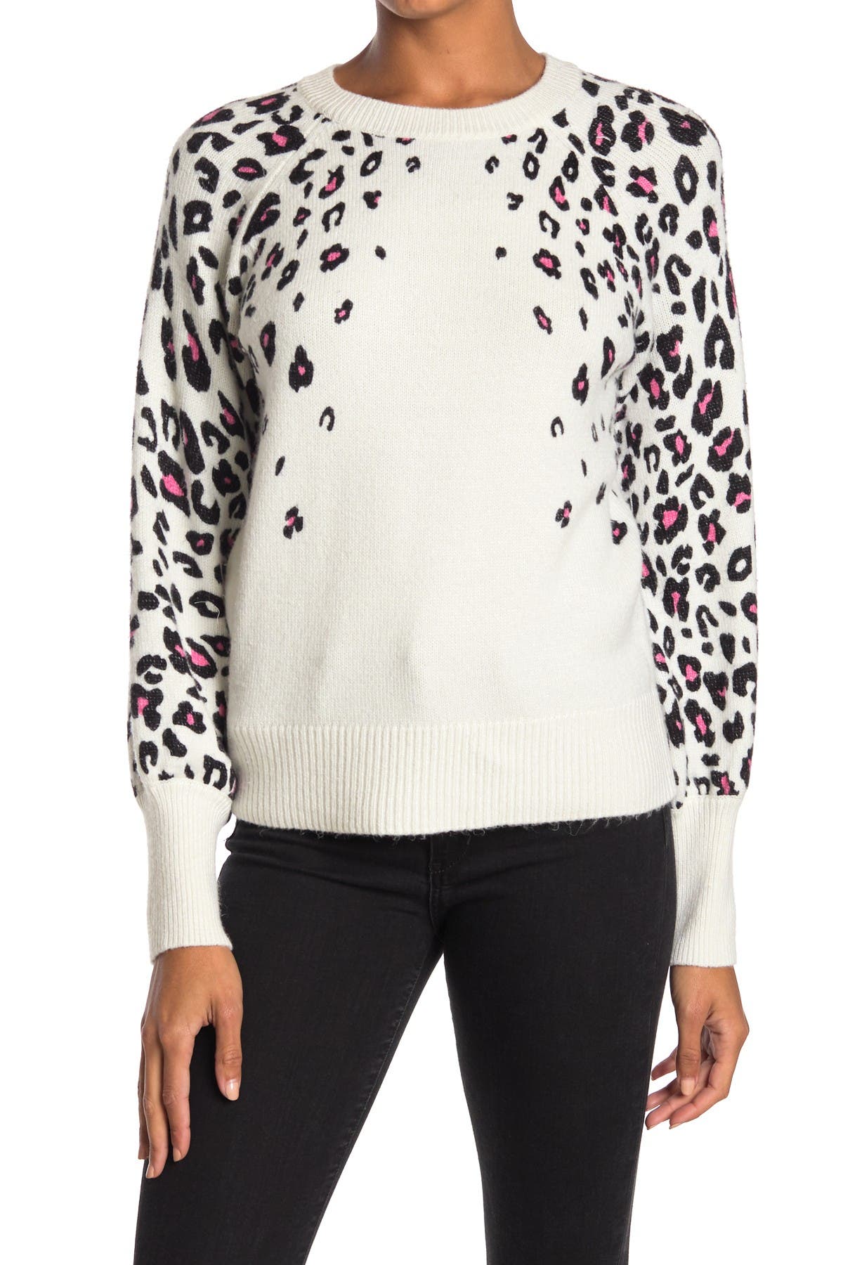 Design History Animal Printed Knit Sweater (Women) | Nordstromrack