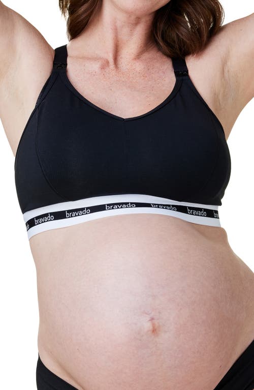 Bravado Designs Original Organic Cotton Blend Full Cup Maternity/Nursing Bra in Black  product