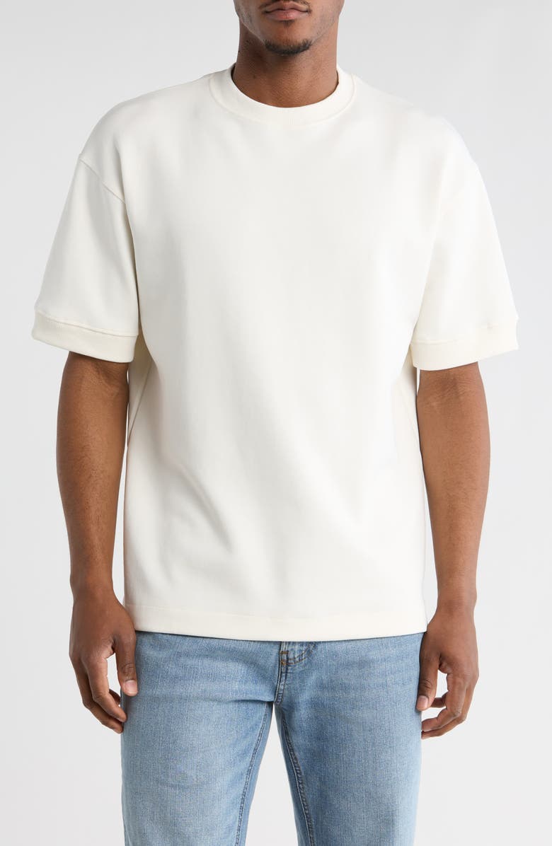 DENIM AND FLOWER Heavyweight Knit T-Shirt, Main, color, 