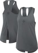 Nike Women's Nike Gray New Orleans Saints Glory Crisscross Performance Tank Top