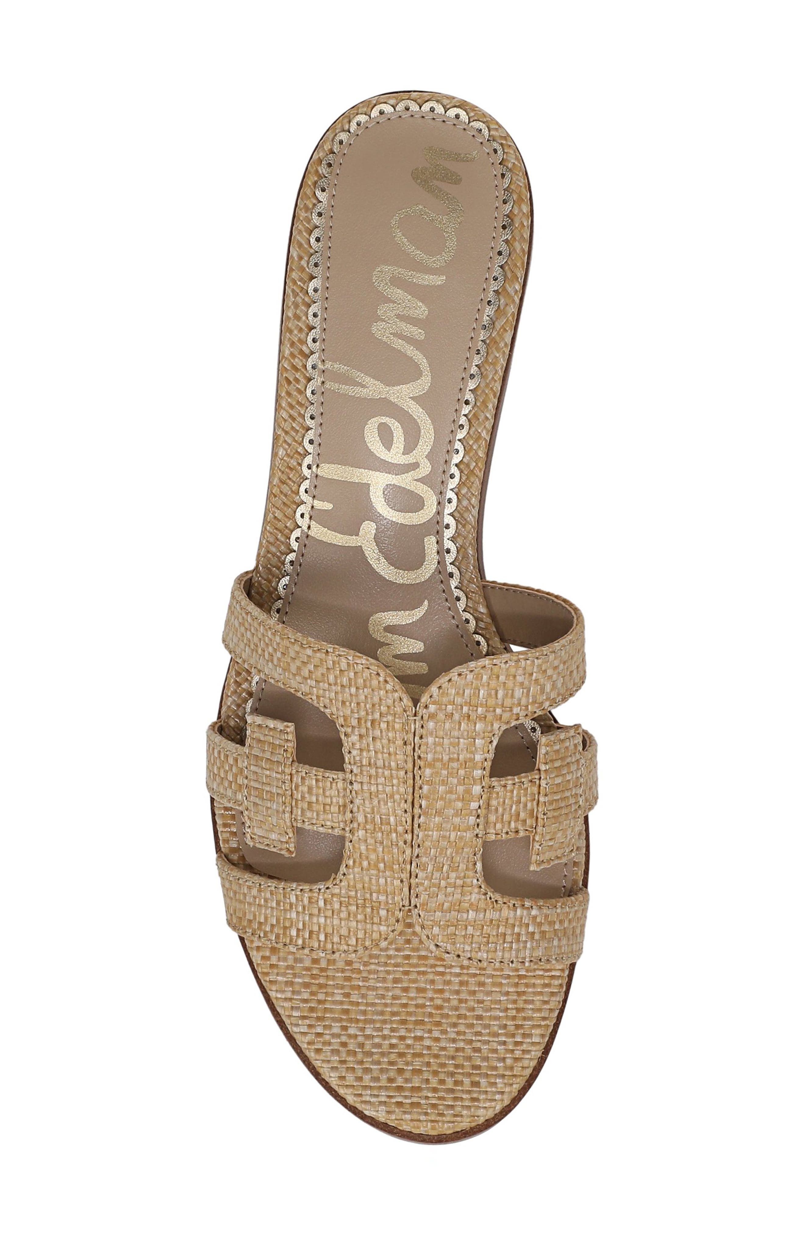 Illie Block Heel Slide Sandal, Alternate, color, BEECHWOOD