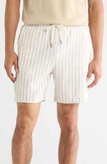 DENIM AND FLOWER Textured Pull-On Shorts