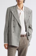 Valentino Plaid Mohair & Wool Sport Coat