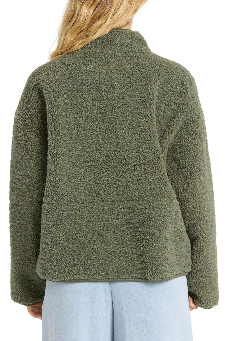 Camper Reversible High-Pile Fleece Jacket, Alternate, color, CANTEEN