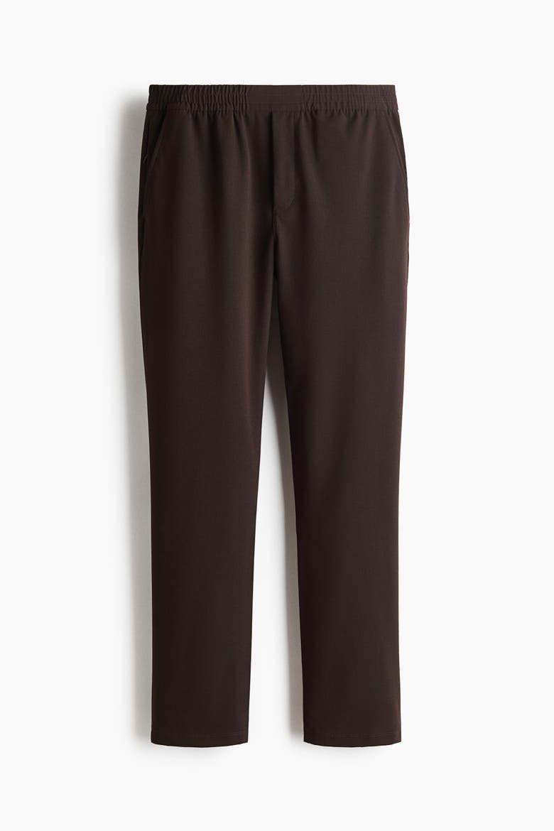 Four-way stretch regular-fit pull-on pants, Alternate, color, Dark brown