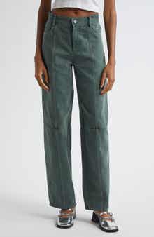 High Waist Straight Leg Jeans
