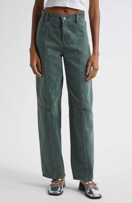 High Waist Straight Leg Jeans