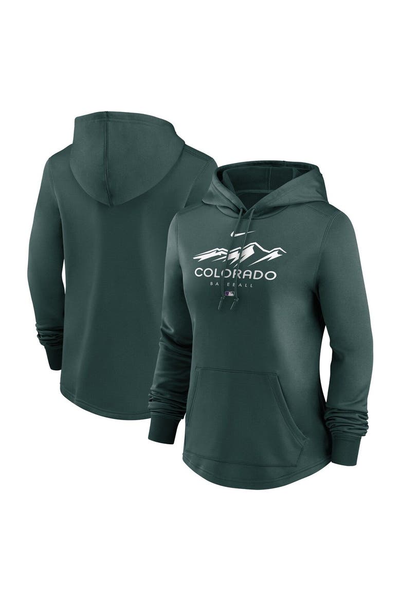 Women's Nike  Green Colorado Rockies City Connect Pregame Performance Pullover Hoodie, Main, color, Green