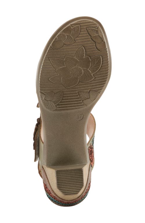 L'artiste By Spring Step Salira Slingback Sandal In Grey Multi