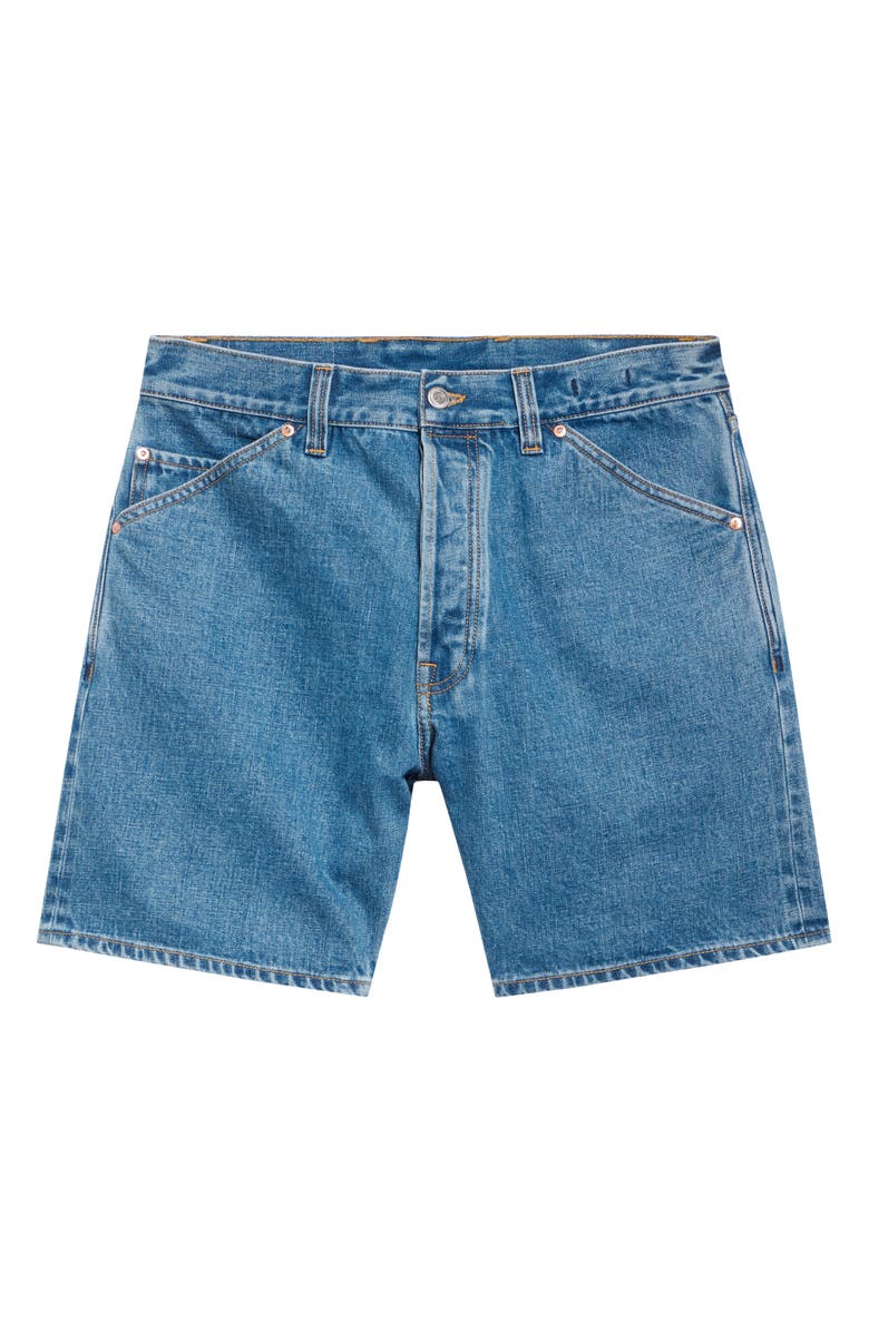 Drake's Five-Pocket Denim Shorts, Alternate, color, Stone Wash
