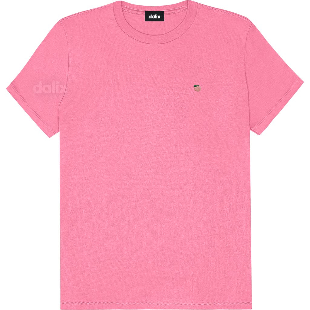 Dalix Womens Lil Peach Jersey Tee In Pink