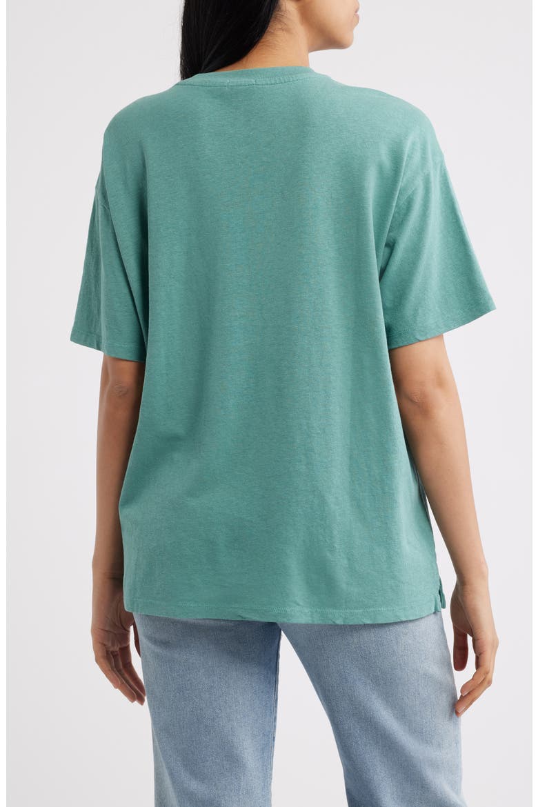 Fish Graphic Oversize Hemp Blend T-Shirt, Alternate, color, PALM