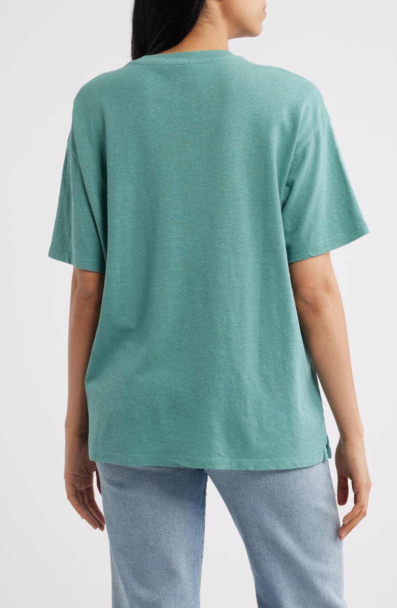 Marine Layer Fish Graphic Oversize Hemp Blend T-Shirt, Alternate, color, Palm