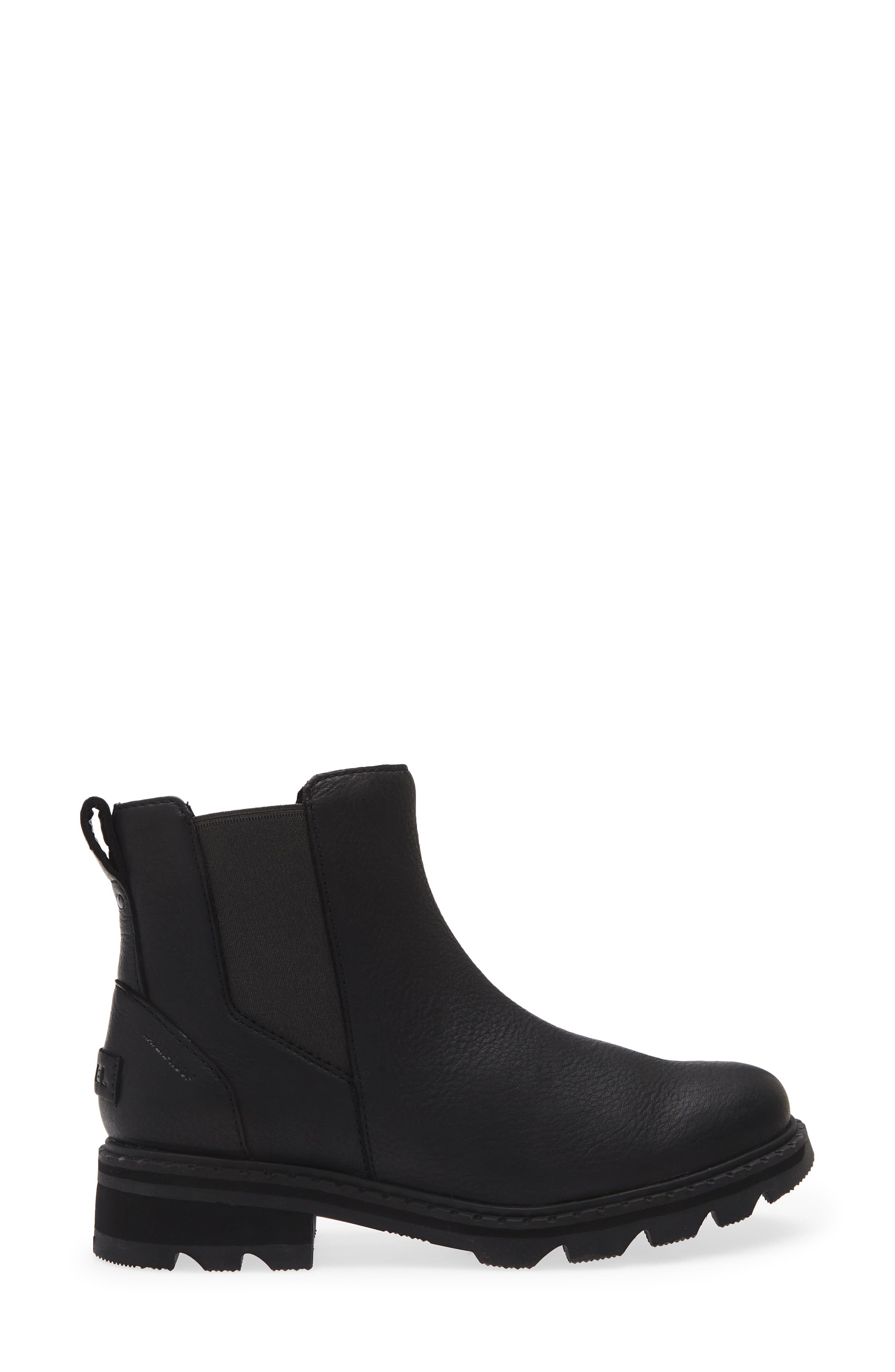 SOREL Lennox Waterproof Chelsea Boot, Alternate, color, Black