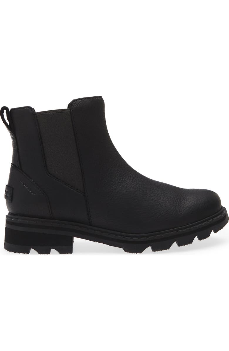 SOREL Lennox Waterproof Chelsea Boot, Alternate, color, Black