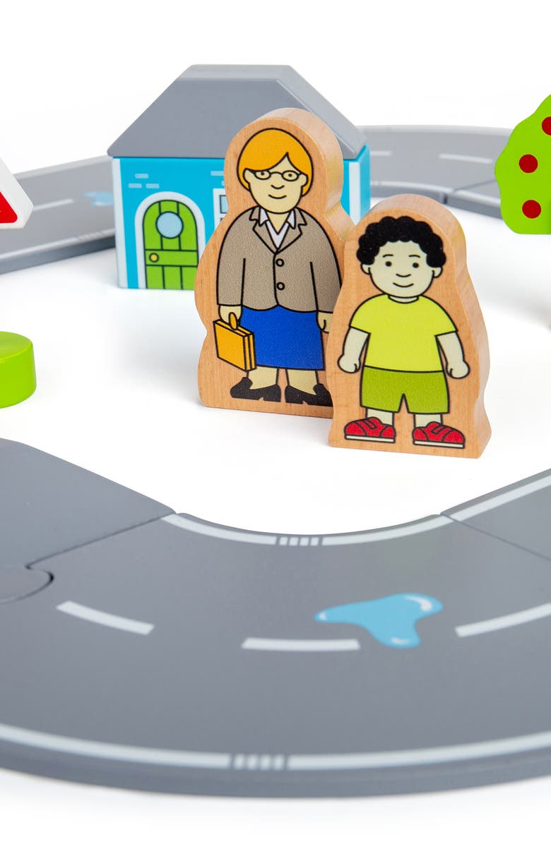 Bigjigs Rail Figure of 8 Roadway, Alternate, color, Grey