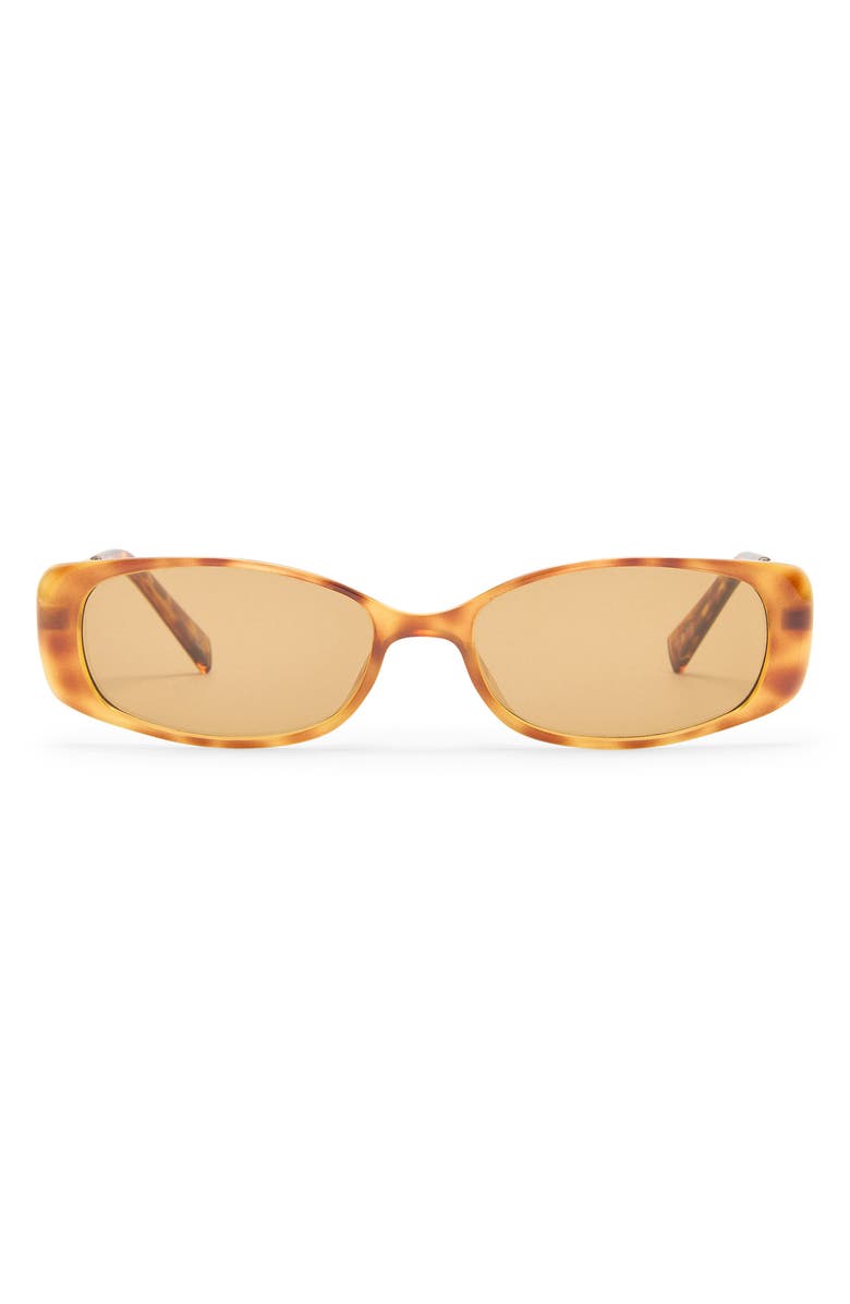 Le Specs Lil' Starlight 54mm Rectangular Sunglasses, Main, color, Vintage Tort/Latte Tint