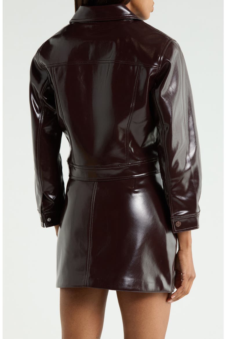 x Chloe Fineman The Wingman Faux Leather Jacket, Alternate, color, EMOTIONAL BAGGAGE