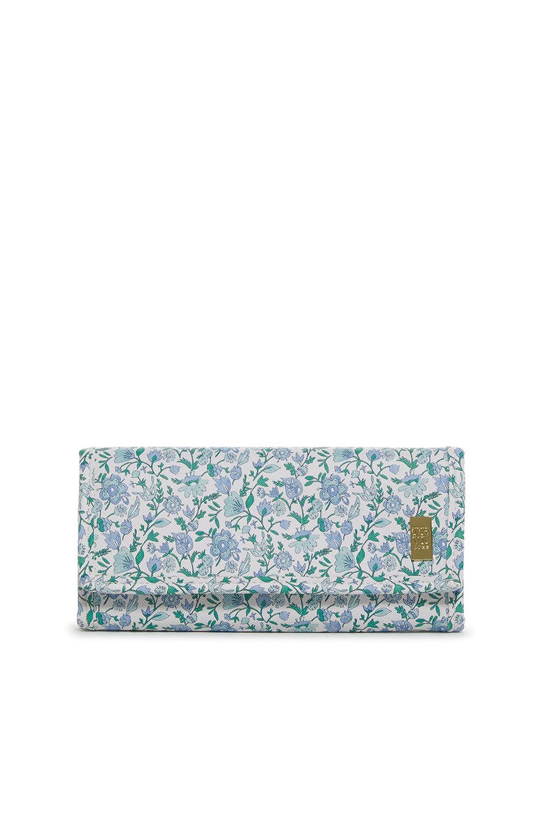 TRVL Design Hamptons Floral Jewelry Wallet, Main, color, Blue