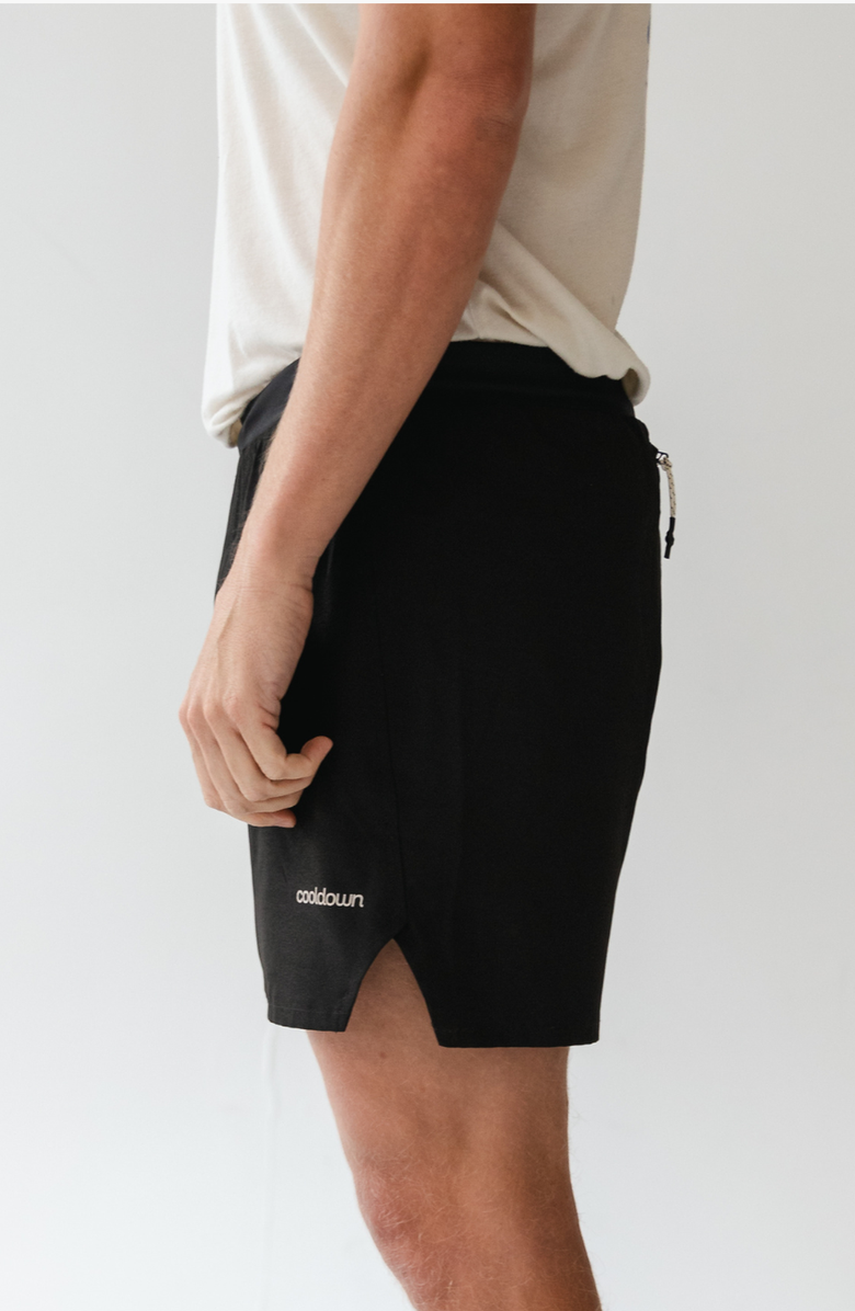 Cooldown Kenny Running Shorts, Alternate, color, Black