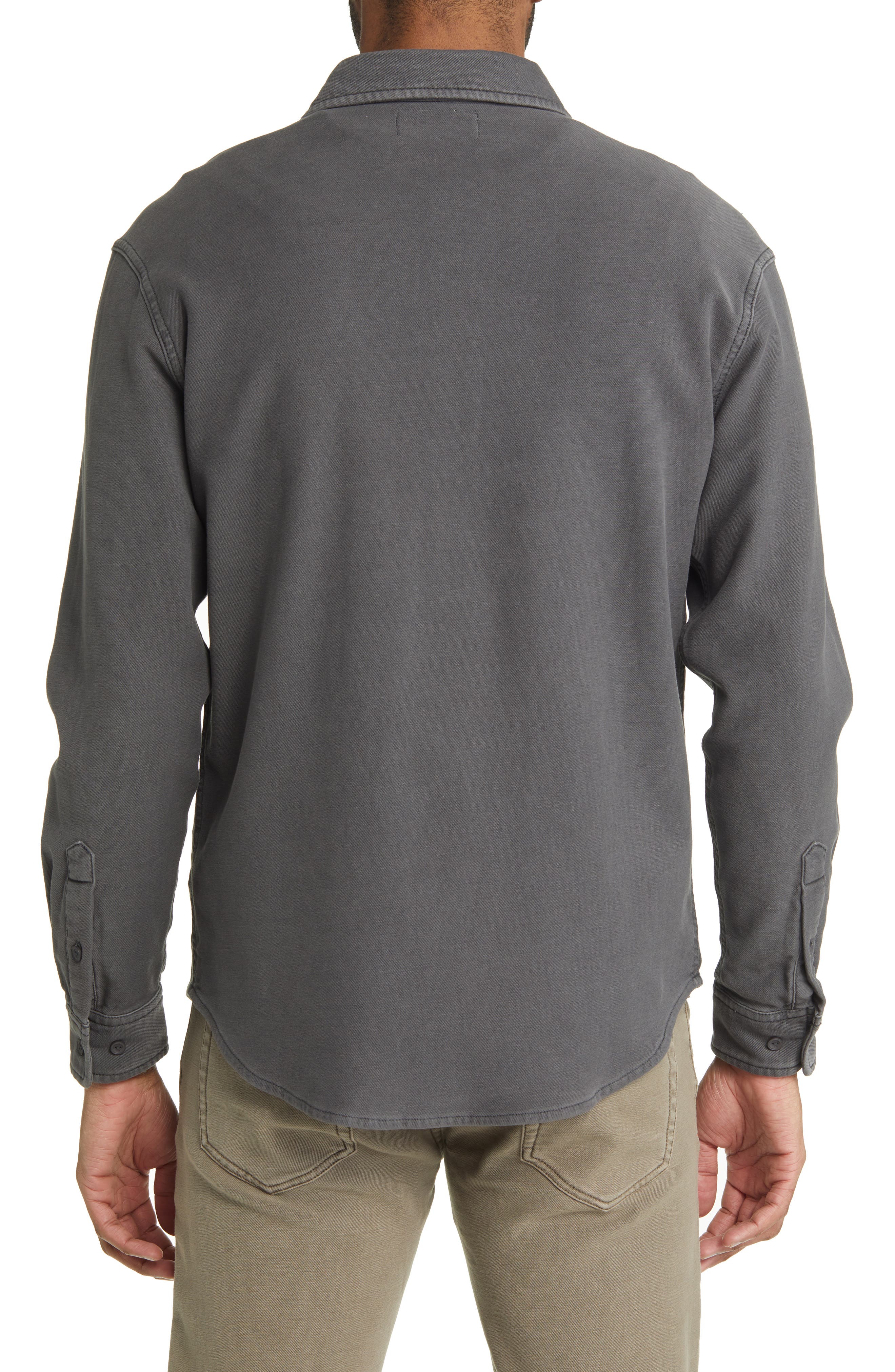 Tailored Terry Shirt Jacket - image 2
