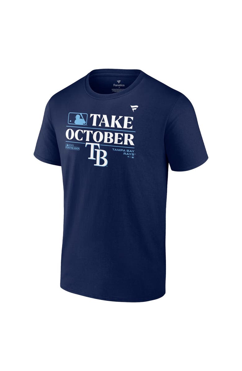 FANATICS Men's Fanatics Branded  Navy Tampa Bay Rays 2023 Postseason Locker Room T-Shirt, Alternate, color, 