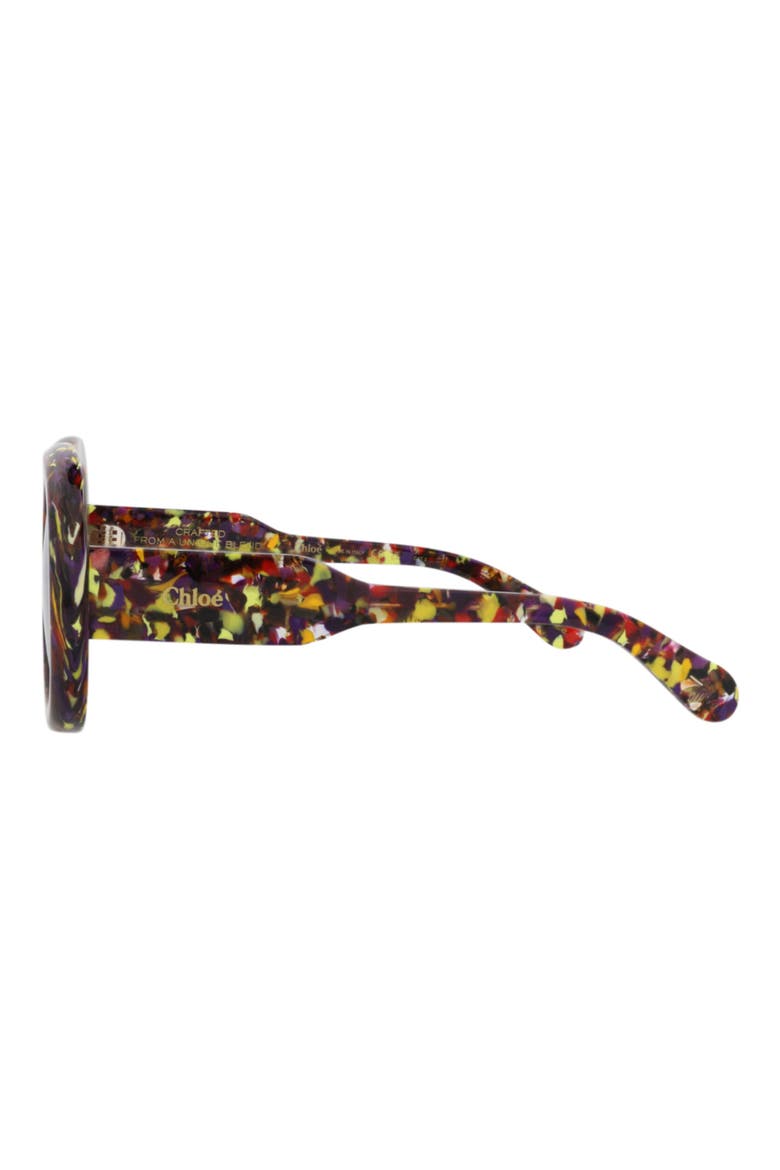 54mm Square Sunglasses, Alternate, color, VIOLET VIOLET VIOLET