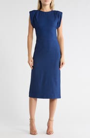AREA STARS Jera Knit Midi Dress