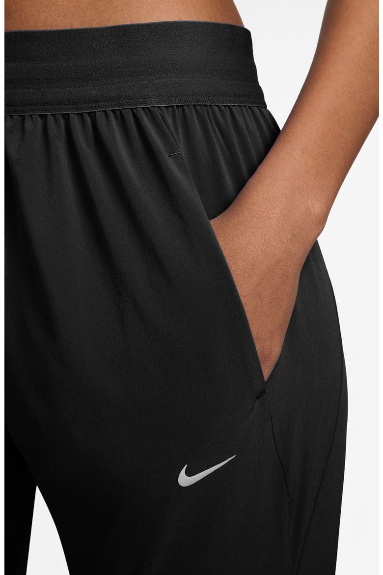Swift Dri-FIT Mid Rise Running Pants, Alternate, color, BLACK/REFSIL