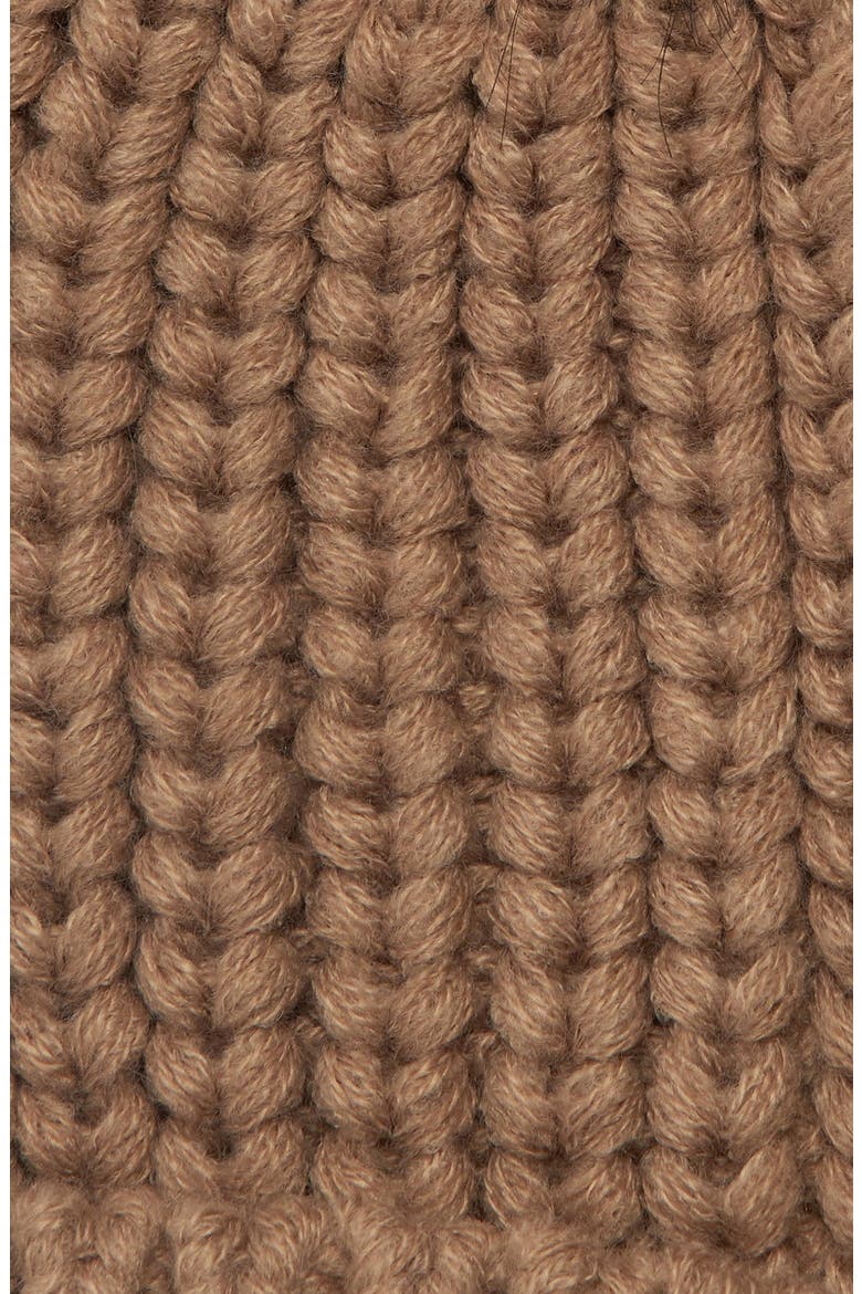 Saltburn Faux Fur Pom Beanie, Alternate, color, MINK
