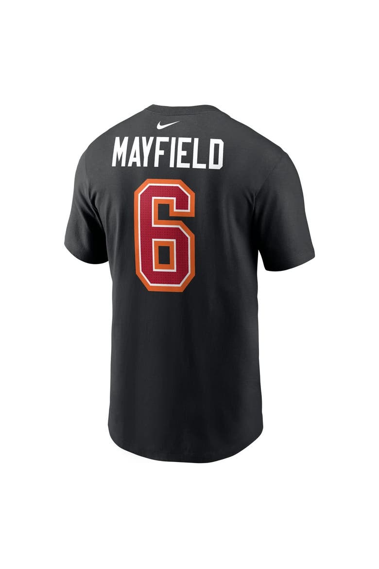 Men's Nike Baker Mayfield Black Tampa Bay Buccaneers Carbon Name & Number T-Shirt, Alternate, color, Black