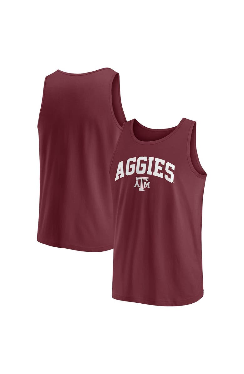 FANATICS Men's Fanatics Branded  Maroon Texas A&M Aggies Block Arch Tank Top, Main, color, 
