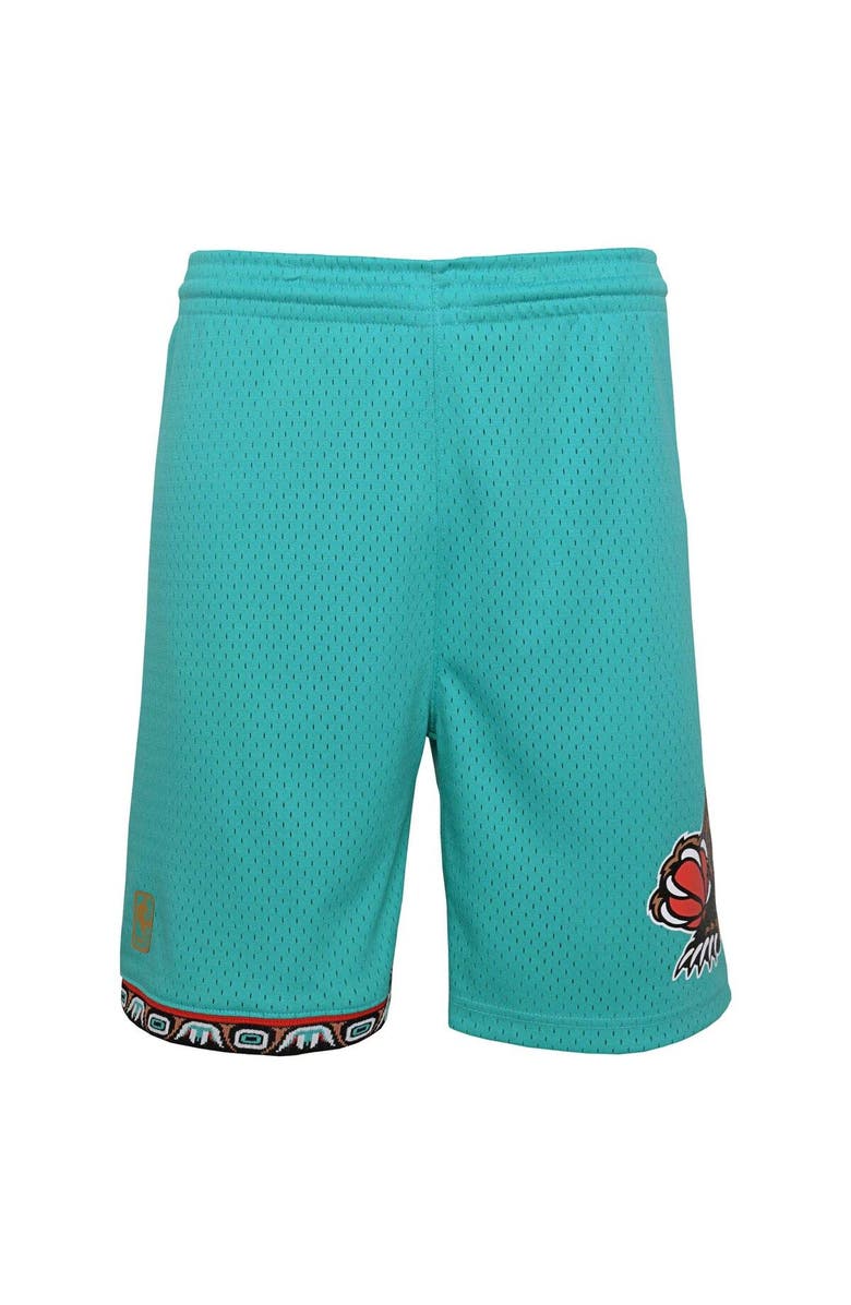 Mitchell & Ness Youth Mitchell & Ness Turquoise Vancouver Grizzlies Hardwood Classics Swingman Shorts, Alternate, color, Turquoise