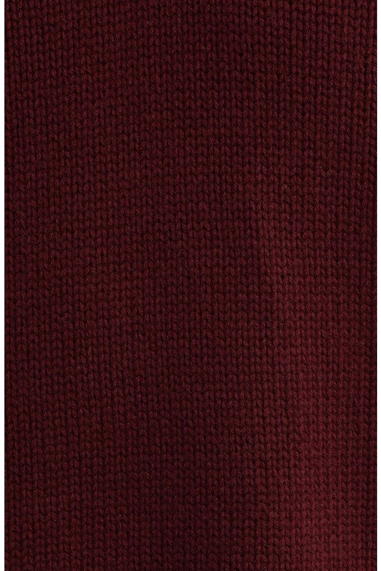 Oversize Wool & Cashmere Crewneck Sweater, Alternate, color, BURGUNDY