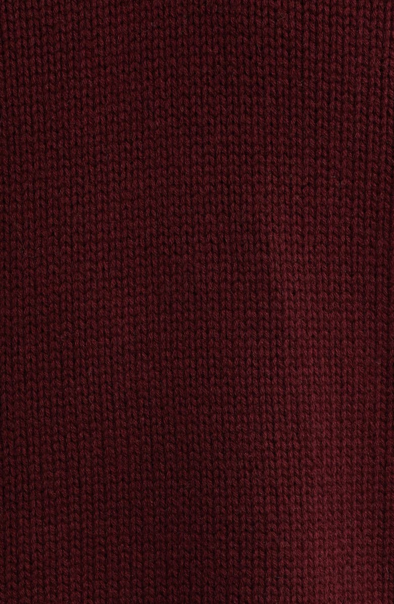 FRAME Oversize Wool & Cashmere Crewneck Sweater, Alternate, color, Burgundy