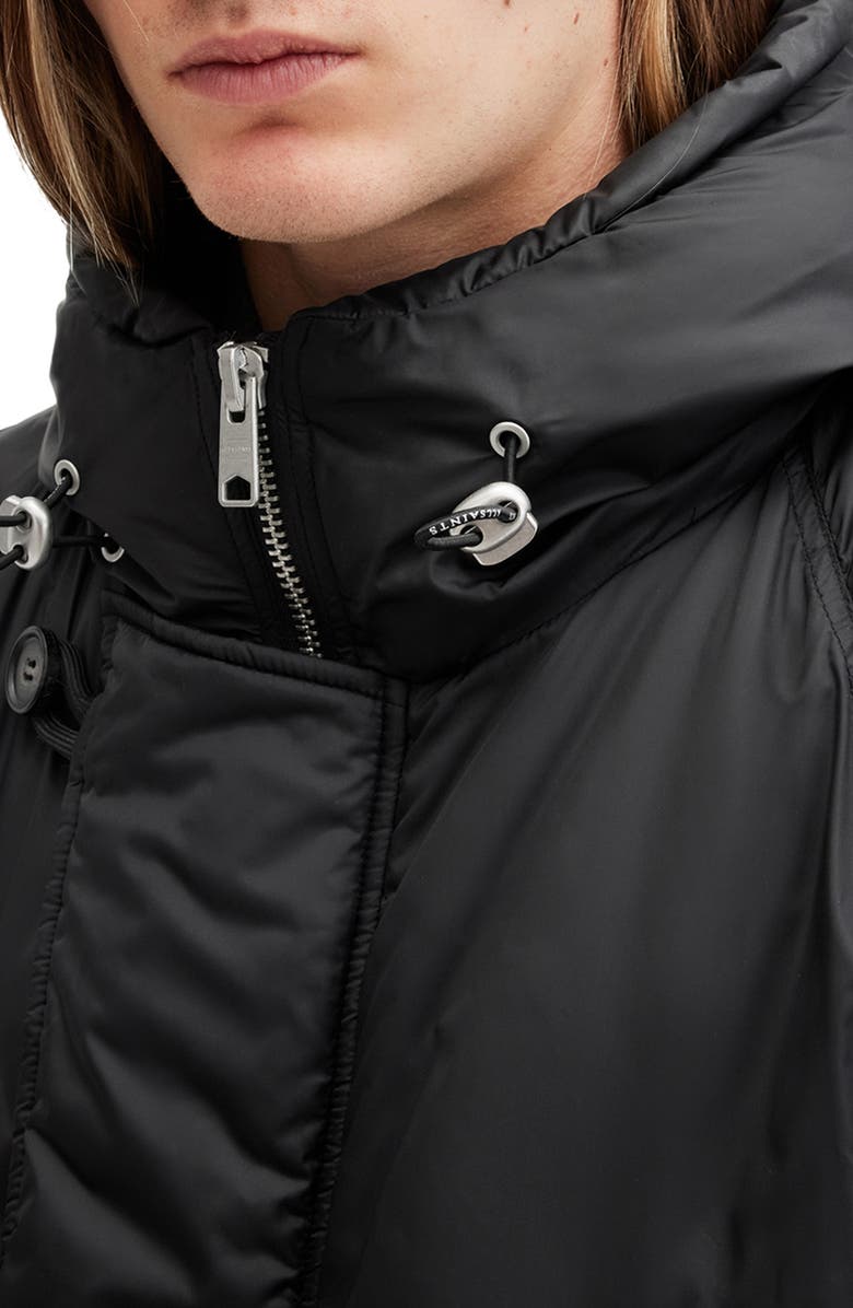 AllSaints Navstar Water Repellent Recycled Nylon Parka, Alternate, color, 