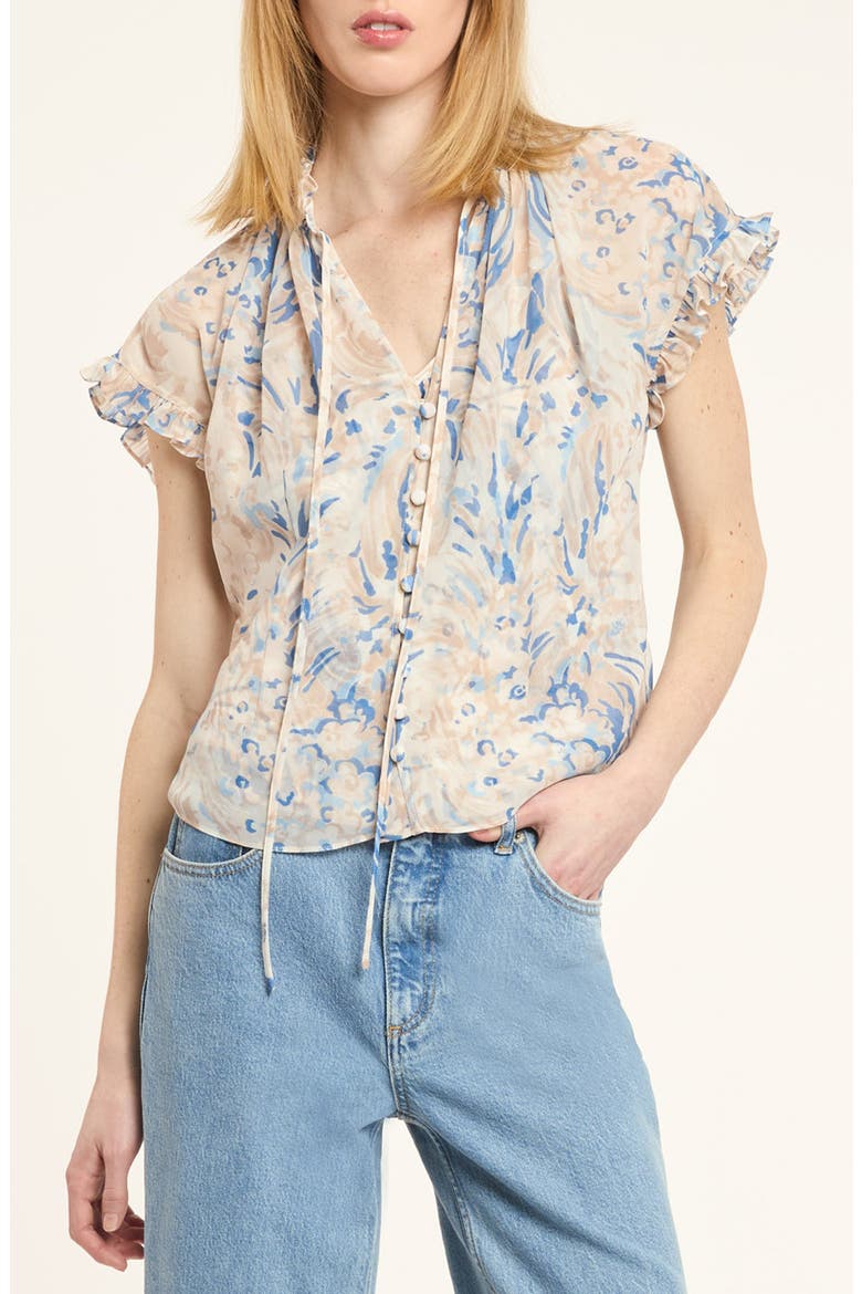 Jenise Daisy Swirl Top, Main, color, NEUTRAL MULTI