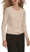 Donna Karan New York Metallic Cardigan