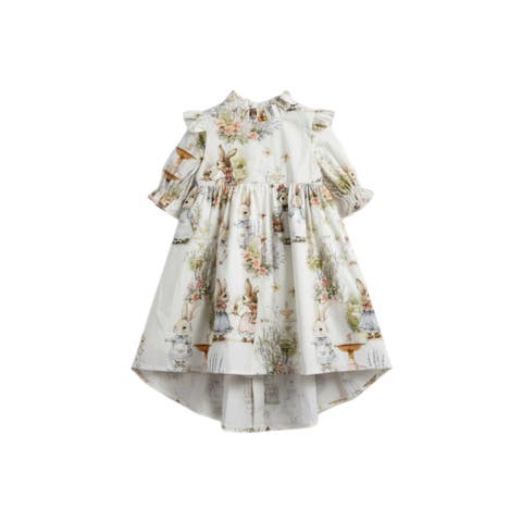 Aoki Bramble Rabbit Short Sleeve Dress