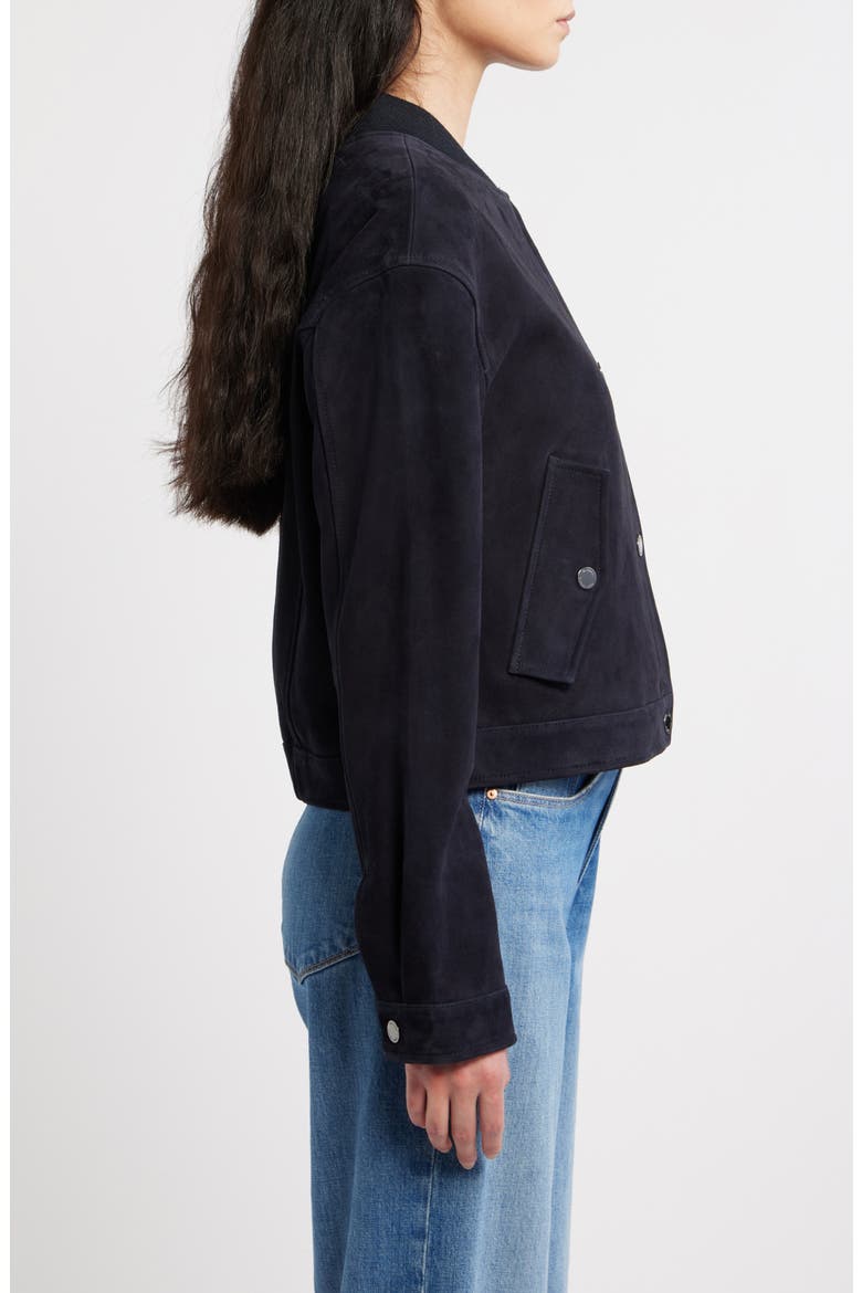 Suede Jacket, Alternate, color, MIDNIGHT