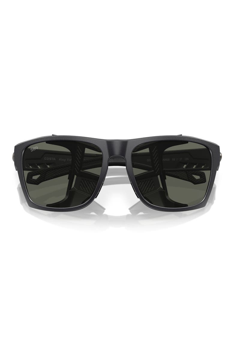 King Tide 6 58mm Polarized Rectangular Sunglasses, Alternate, color, GRAY