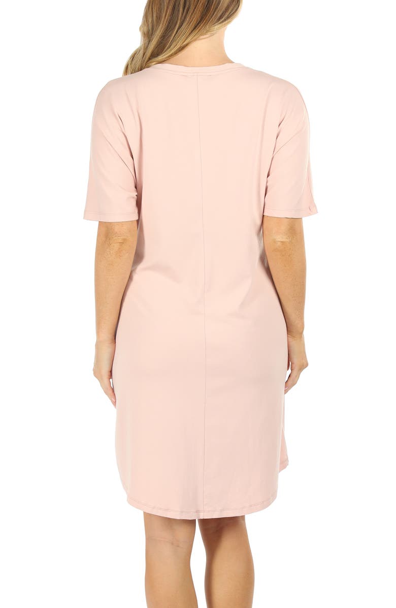 Angel Maternity Mama Hospital Maternity/Nursing Nightgown with Bonus Baby Pouch, Alternate, color,