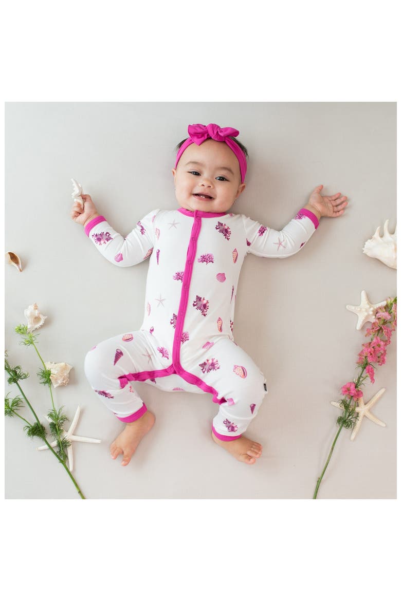 Raspberry Shell Romper, Alternate, color, RASPBERRY SHELL